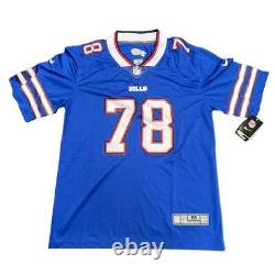 Nike Buffalo Bills Bruce Smith 78 Medium Men's Royal Official NFL Retired Jersey