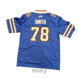 Nike Buffalo Bills Bruce Smith 78 Medium Men's Royal Official NFL Retired Jersey