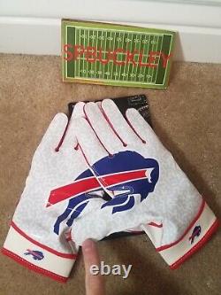 Nike Superbad 5.0 NFL Buffalo Bills #25 Lesean Mccoy Padded Football Gloves Lrg