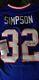 O. J. Simpson Autographed Buffalo Bills Football Jersey Jsa Authenticated