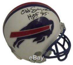O. J. Simpson Autographed/Signed Buffalo Bills 76-82 Mini Helmet HOF JSA 20814