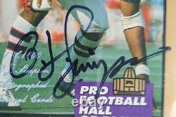 O. J. Simpson Autographed Signed Football Card Beckett Slabbed NFL Buffalo Bills