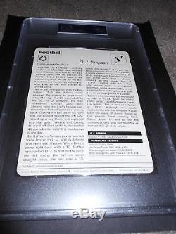 O. J. Simpson Oj Auto Signed 1977 Sportscaster Card #03-07 Buffalo Bills Psa/dna