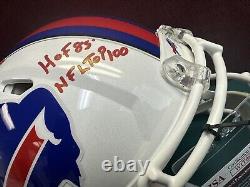 OJ Simpson Autographed Buffalo Bills Full Size Proline Stat Helmet JSA with 6 Ins