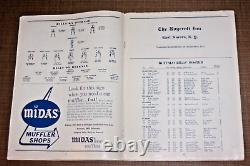 October 16, 1960, BUFFALO BILLS vs TITANS OF NEW YORK Jets Program Football AFL