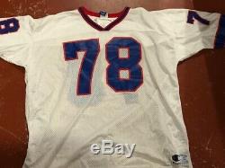 Old Bruce Smith Buffalo Bills Jersey Size 52 White Champion NFL Football 78
