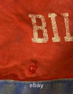 Old Buffalo Bills NFL Football Heavy Duty Canvas Duffle Equipment Bag Game Used