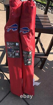 Pair Of 2 Buffalo Bills Rawlings Team Logo Folding Tailgate Chairs WithCup Holder