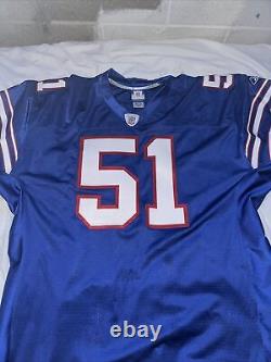 Paul Posluszny #51 Buffalo Bills 50th Anniv Football Jersey blue Reebok Size 52