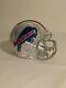 Pre-owned Nfl Buffalo Bills Mini Football Helmet Made With Swarovski Crystals
