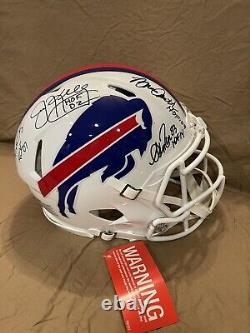 Quad Signed Buffalo Bills Full Size Authentic With HOF Yrs Kelly, Reed, Thomas, Smith