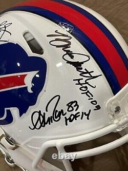 Quad Signed Buffalo Bills Full Size Authentic With HOF Yrs Kelly, Reed, Thomas, Smith