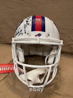 Quad Signed Buffalo Bills Full Size Authentic With HOF Yrs Kelly, Reed, Thomas, Smith