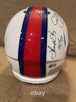 Quad Signed Buffalo Bills Full Size Authentic With HOF Yrs Kelly, Reed, Thomas, Smith