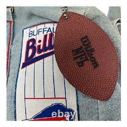 RARE 1980s 1990s Vintage Buffalo Bills Purse Handbag Denim Shane Collection