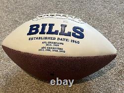 Ralph Wilson Jr Buffalo Bills Owner Hof 09 Signed Football Auto Jsa Coa