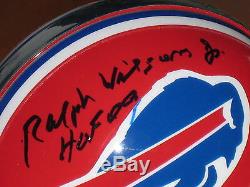 Ralph Wilson Jr signed Buffalo Bills HOF 2009 NFL Mini Helmet JSA #J85106 Owner