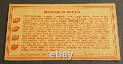 SUPER RARE 1968 Topps Buffalo Bills TEST Teams Card Jack Kemp, Billy Shaw ++