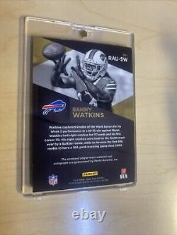 Sammy Watkins NFL Shield Patch RC Auto 1 of 1 Black Gold Buffalo Bills