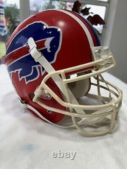 Schutt Used Football Helmet Buffalo Bills Throwback Andre Reed Style