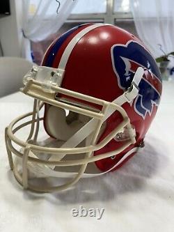 Schutt Used Football Helmet Buffalo Bills Throwback Andre Reed Style