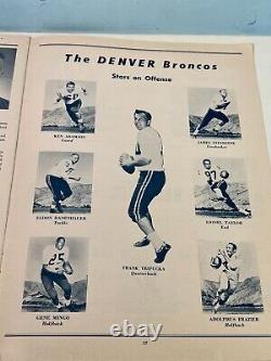 Sept. 10 1961 Buffalo Bills Pro Football Program v Denver Broncos