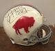 Signed Jim Kelly Buffalo Bills Football Helmet Full Size Riddell Hof Jsa Coa