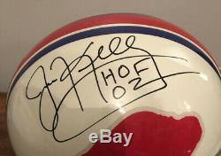 Signed Jim Kelly Buffalo Bills Football Helmet Full Size Riddell HOF JSA COA