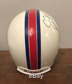 Signed Jim Kelly Buffalo Bills Football Helmet Full Size Riddell HOF JSA COA