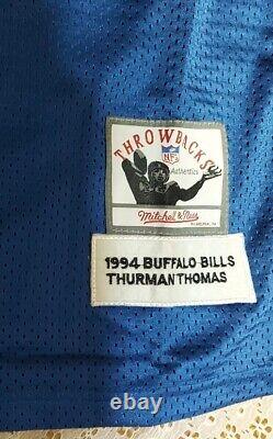 Thurman Thomas 1994 Buffalo Bills Mitchell & Ness Jersey Men's NWT! - Size 54
