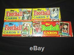 Topps Football 1987 1988 1989 1990 Sealed Complete Trading Card Sets NEW