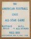 Vintage 1965-66 Afl All-stars Vs Buffalo Bills Football Press Media Guide Book