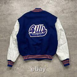 VTG 90s NFL BUFFALO BILLS DELONG VARSITY JACKET LETTERMAN 1990-1991-1992 SIZE L