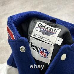 VTG 90s NFL BUFFALO BILLS DELONG VARSITY JACKET LETTERMAN 1990-1991-1992 SIZE L