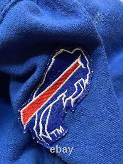 VTG 90s NFL BUFFALO BILLS SWEATSHIRT HOODIE STARTER SCRIPT LOGO SIZE XL