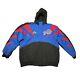 Vtg Buffalo Bills Coat Mens L Blue Authentic Pro Line Apex One Sharktooth Hood