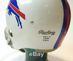VTG Buffalo Bills NFL Football Helmet Rawlings 1980's 90's Authentic OG Men's L