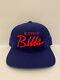 Vtg Buffalo Bills Sports Specialties Wool Single Line Script Snapback Hat