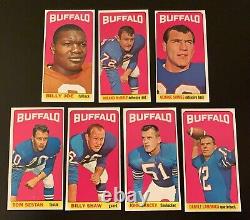 Vintage 1965 Topps Football Buffalo Bills Lot of 7 Near-Mint