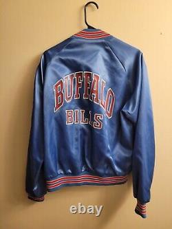 Vintage 1980s Buffalo Bills Chalk Line Jacket LARGE (RARE)