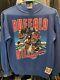 Vintage 1988 Nfl Nutmeg Mills Buffalo Bills Jack Davis Blue Crewneck Sweatshirt