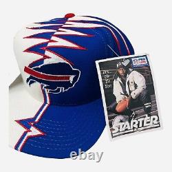 Vintage 1990's Buffalo Bills Starter Pro Line Hat Shockwave Deadstock New w Tags