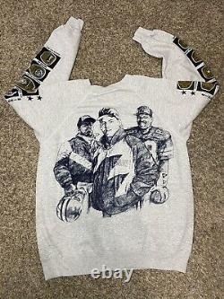 Vintage 1990's Super Bowl Dallas Cowboys Vs Buffalo Bills Sweater Men Size LARGE