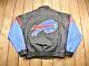 Vintage 1990s Buffalo Bills Nfl Pro Player Leather Varsity Jacket / Bills Mafia