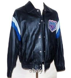 Vintage 1991 Superbowl 25th Anniversary Football XXV Lambskin Leather Jacket L
