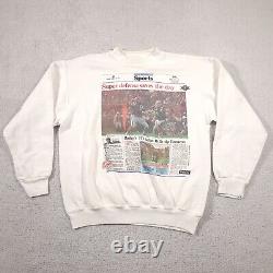 Vintage 1992 Buffalo Bills Crewneck Sweatshirt Tultex Large USA RARE