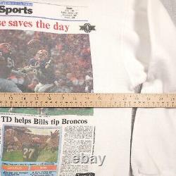 Vintage 1992 Buffalo Bills Crewneck Sweatshirt Tultex Large USA RARE