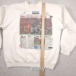 Vintage 1992 Buffalo Bills Crewneck Sweatshirt Tultex Large USA RARE