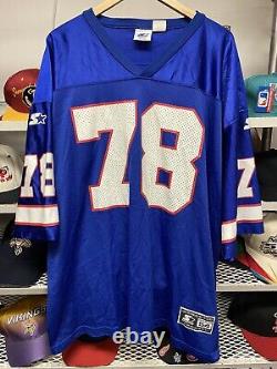 Vintage 1995 Starter Bruce Smith #78 Buffalo Bills NFL Jersey Mens Size 54 2XL