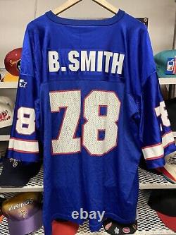 Vintage 1995 Starter Bruce Smith #78 Buffalo Bills NFL Jersey Mens Size 54 2XL